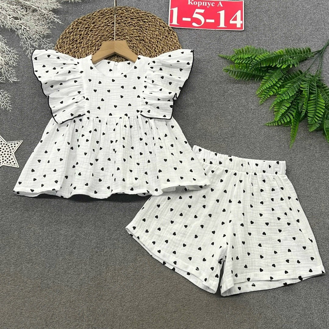 костюм для девочек,летний костюм для девочек,муслиновый костюм для девочки,комплект одежды девочке,одежда для девочки