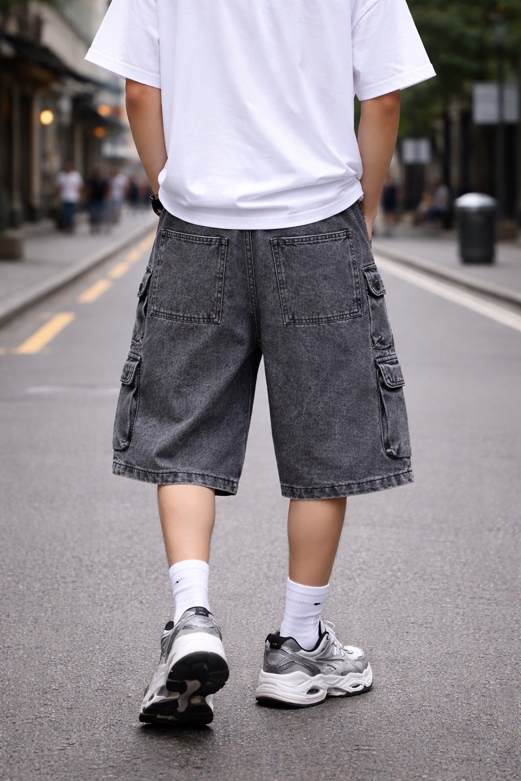 шорты мужские джинсовые с накладными карманами,шорты мужские джинсовые,джинсовые шорты карго,шорты карго мужские,шорты мужские