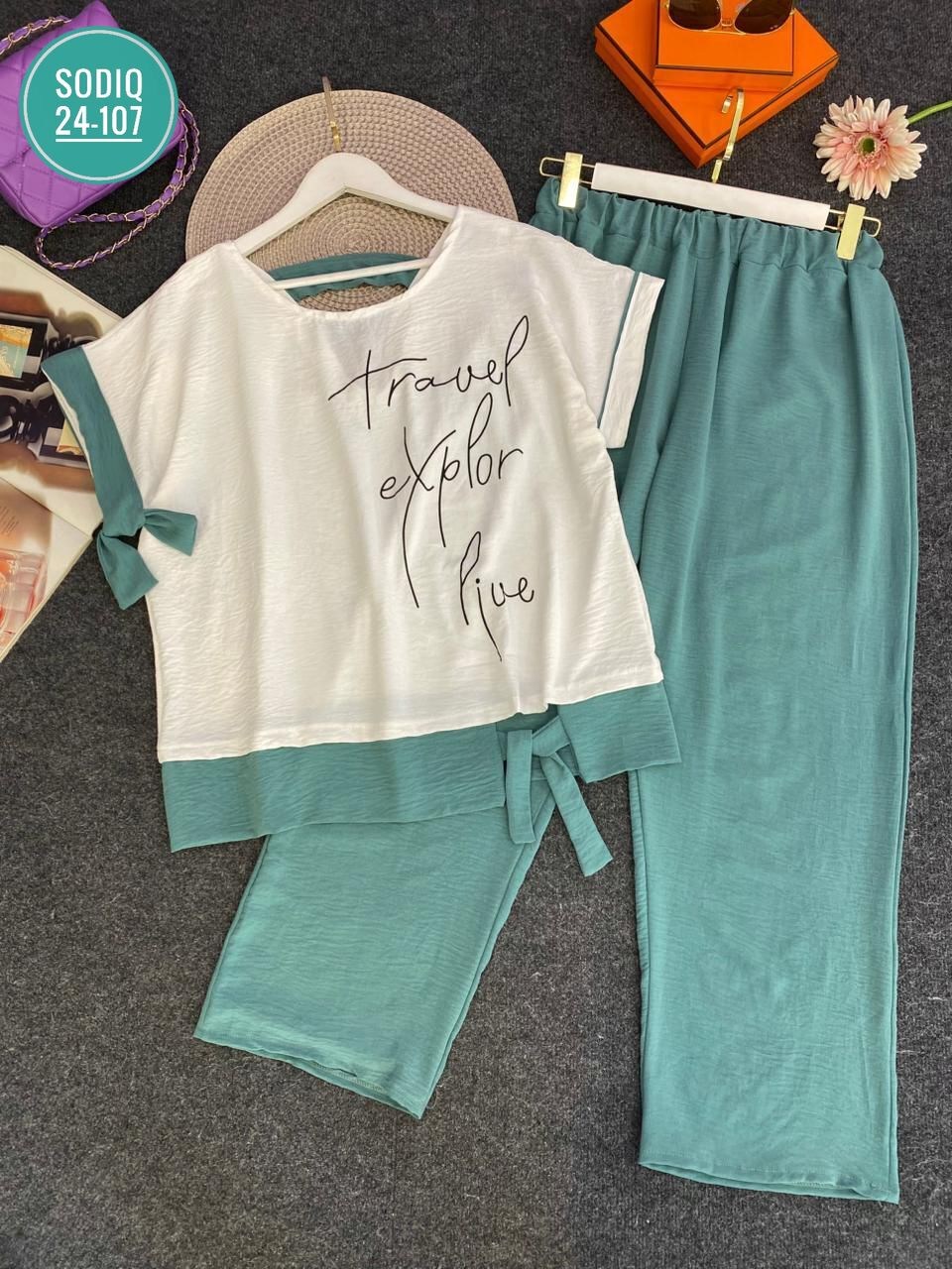 летние костюмы женские,брючный комплект,костюм с брюками,летние костюмы,блуза свободного силуэта