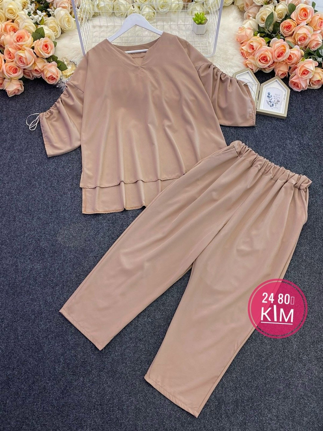 костюм женский,брючный комплект,костюм с брюками,одежда для полных,брючный костюм артикул 1213 мята от мишельстиль