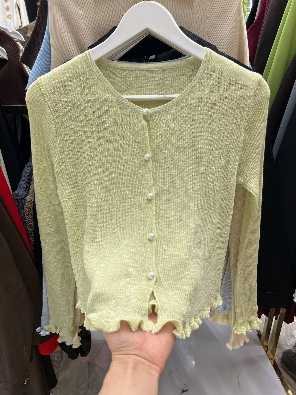 женская кофта,кофта кардиган,повседневный кардиган,черный кардиган,кардиган с круглым вырезом