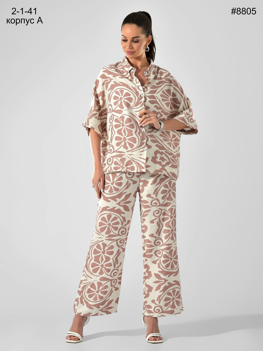 брючный костюм,летний костюм женский брючный из легкой ткани в восточном стиле,костюм с брюками палаццо,комплект костюм,брючный комплект