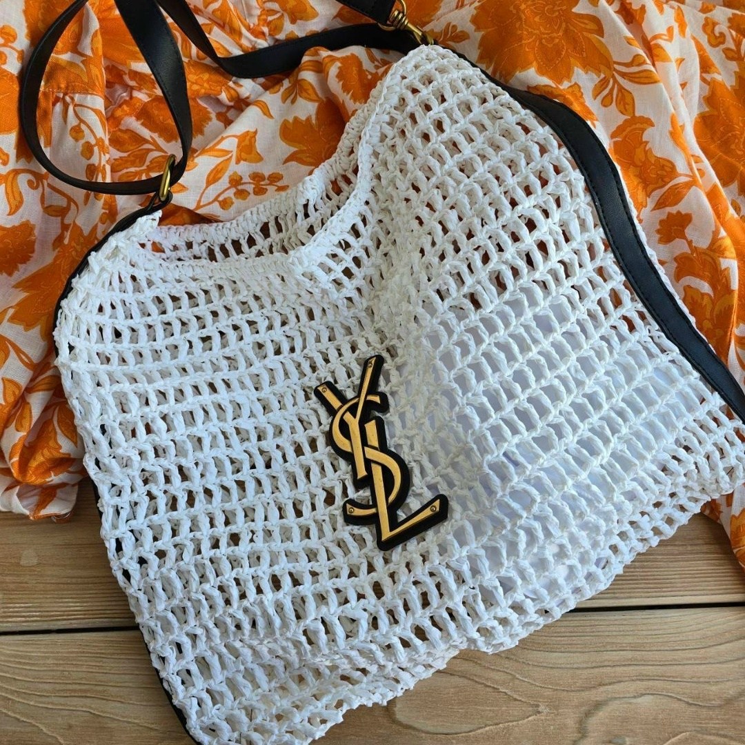 сумка женская yves saint laurent,yves saint laurent сумка,сумка авоська,плетеная сумка,соломенная сумка через плечо yves saint laurent