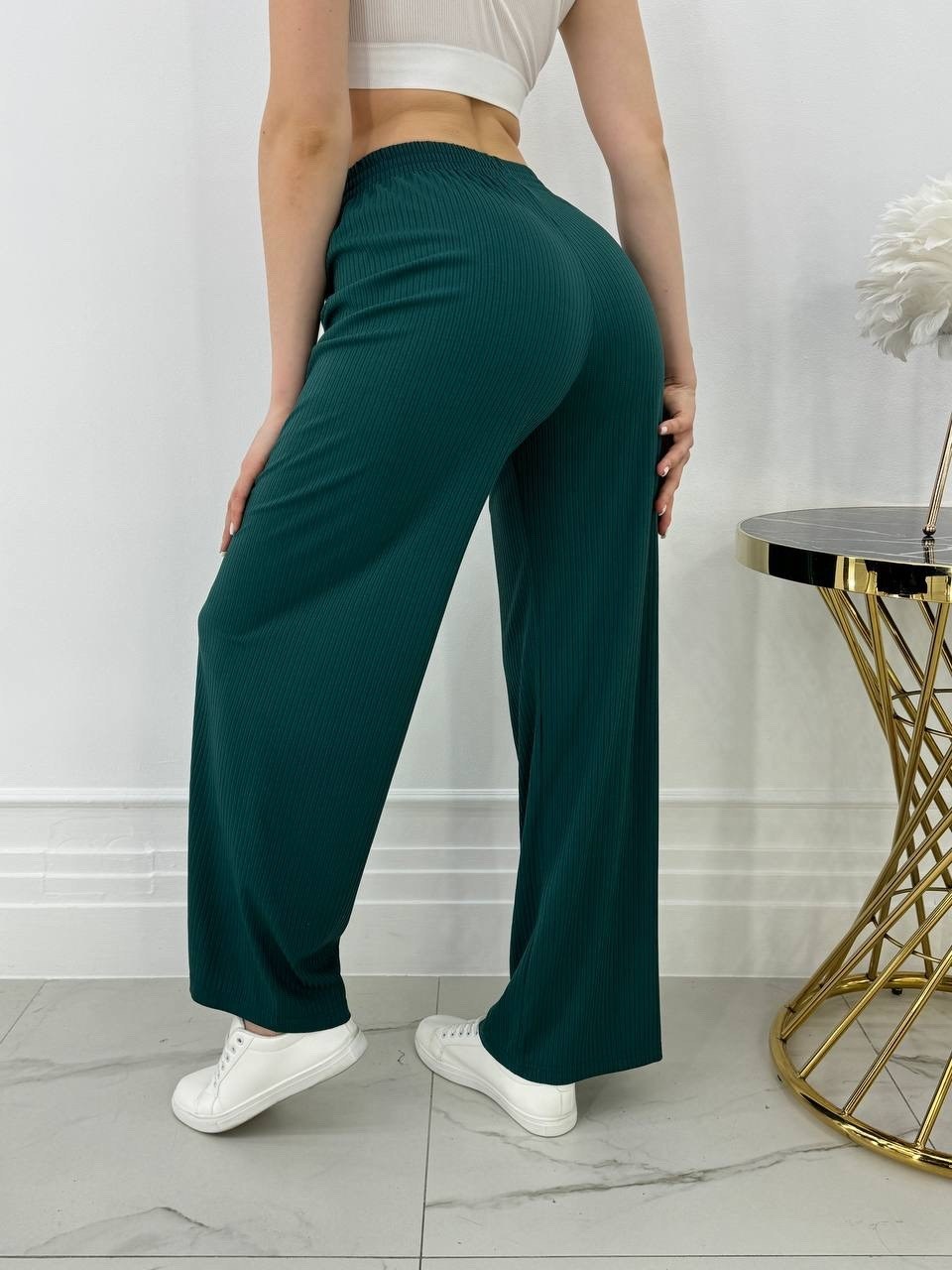 брюки лапша палаццо в рубчик,брюки лапша палаццо,брюки палаццо женские в рубчик,брюки лапша палаццо в рубчик lunati,трикотажные брюки палаццо с завышенной талией