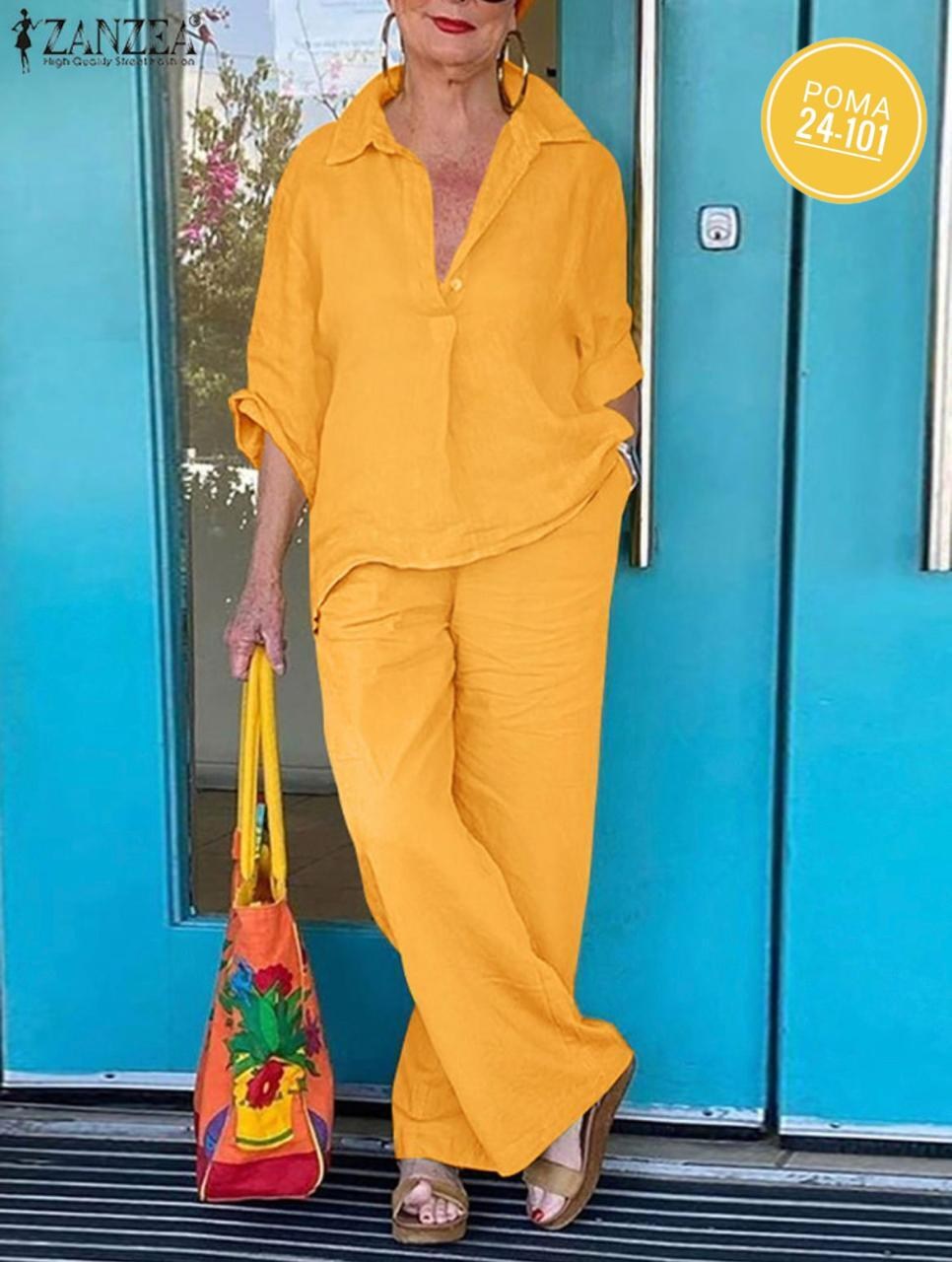 льняной костюм женский летний брючный,брючный костюм из льна женский,женский летний хлопково-льняной костюм большого размера,женский комплект из двух предметов из хлопка и льна большого размера,брючны