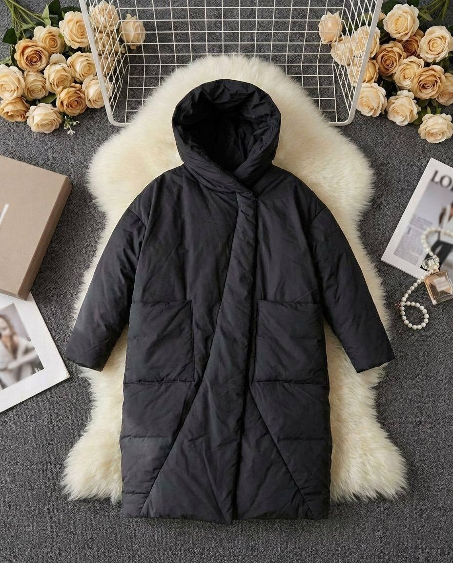 пуховик зимний длинный с капюшоном niksta,длинные пуховики,женская зимняя куртка,пуховик для женщин,пальто пуховое