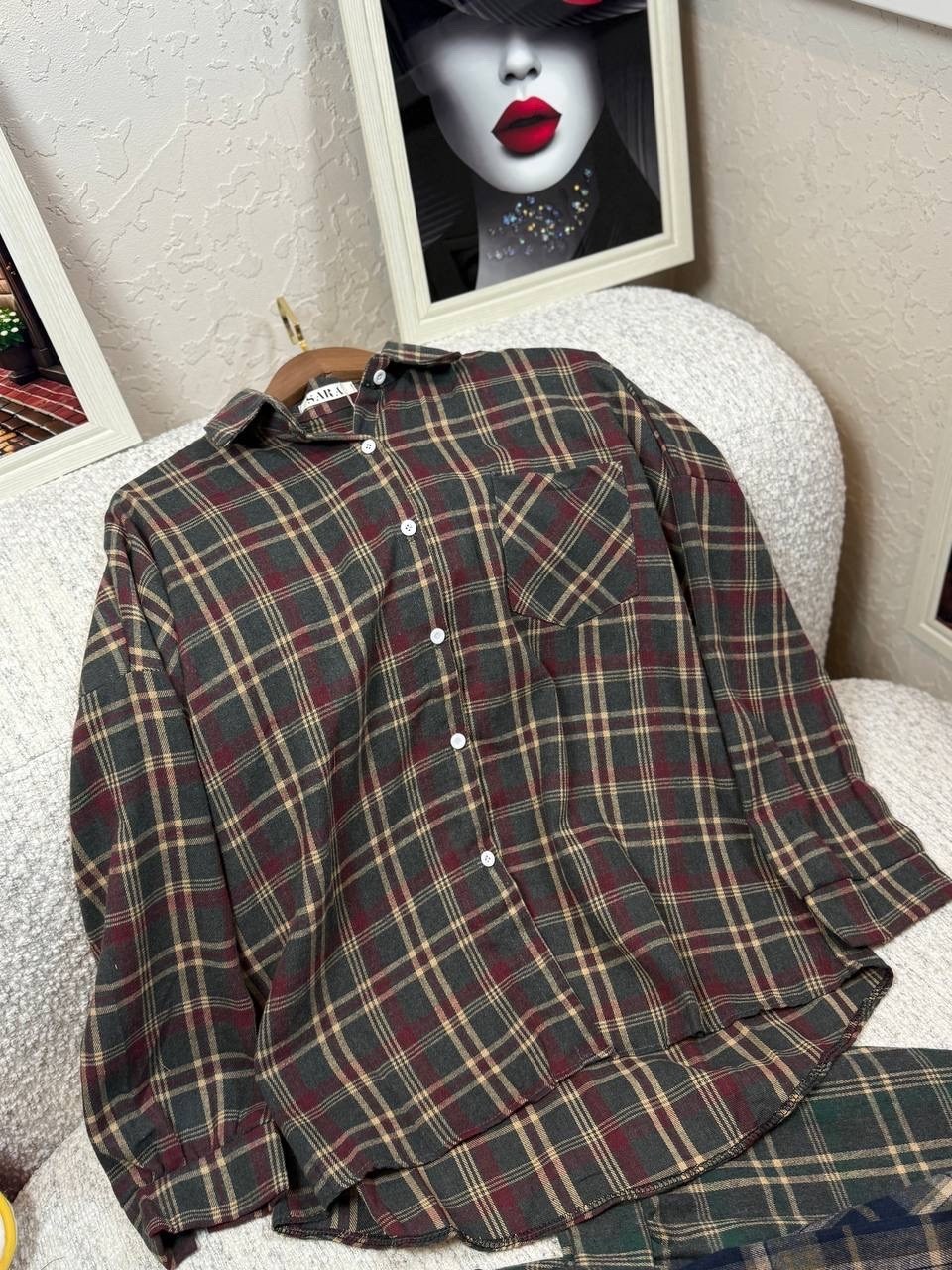 рубашка в клетку,рубашка хб,рубашка в клетку женская,рубашка в клетку повседневная,рубашка хлопок