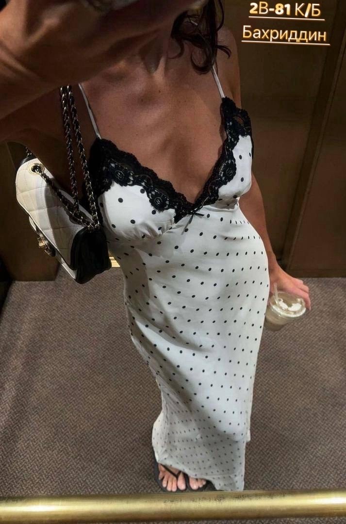 платья,стильное платье,женское платье комбинация,платья в горошек,ночная сорочка женская