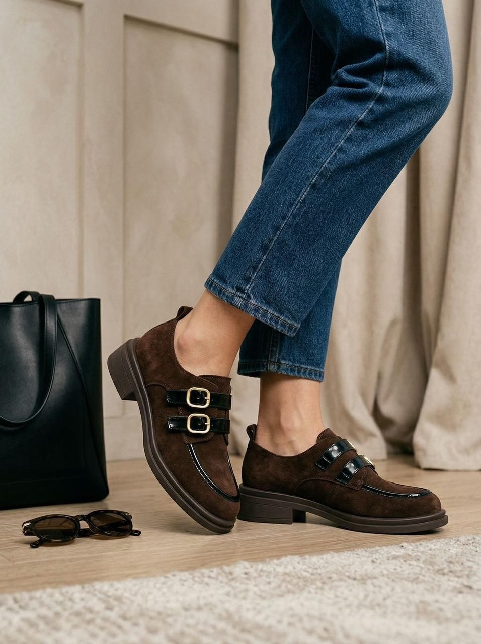 женские лоферы,женская ,лоферы замшевые,повседневная ,лоферы с пряжкой