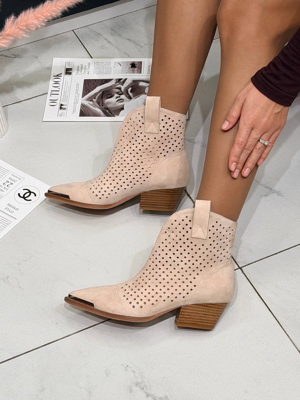 ,бежевые ботильоны,полусапожки для женщин,ботильоны женские,женская