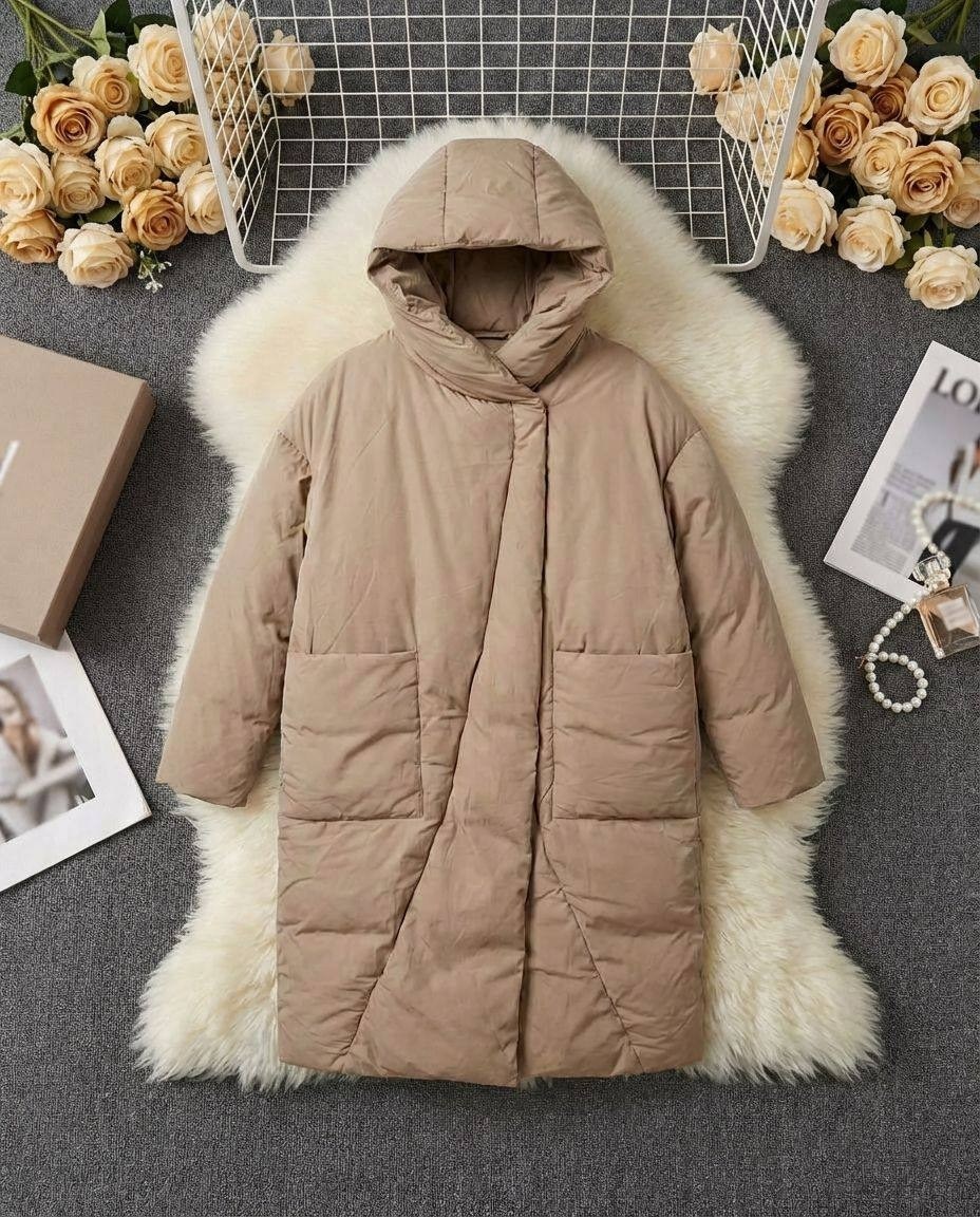 пуховик зимний длинный с капюшоном niksta,длинные пуховики,женская зимняя куртка,пуховик для женщин,пальто пуховое