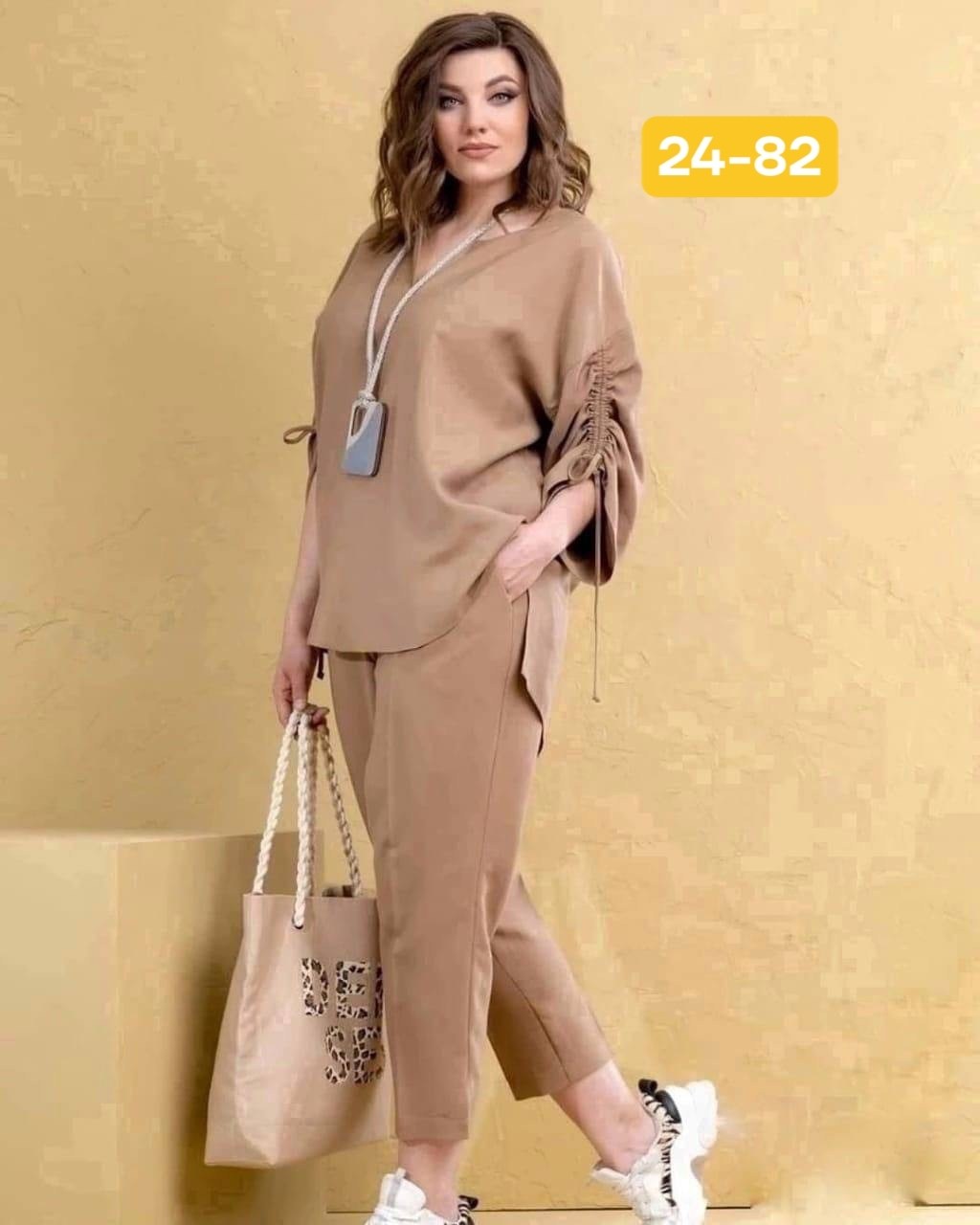 костюм женский,женский костюм lakona 1367 лен, брючные костюмы женские больших размеров,женские костюмы больших размеров,брючный костюм