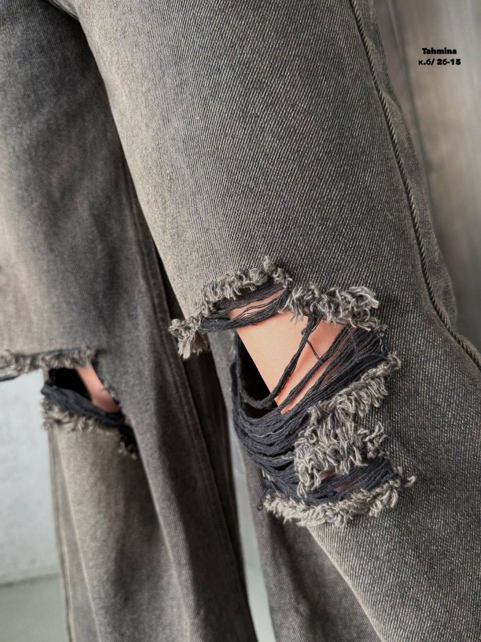 джинсы широкие,джинсы модные,джинсы повседневные,джинсы женские,джинсы широкие рваные