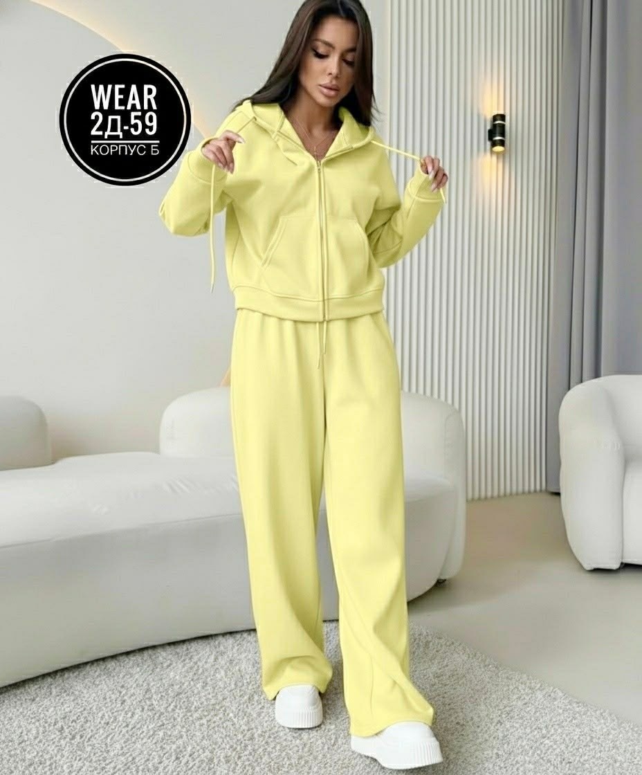 костюм спортивный со штанами палаццо и зип худи micca 362768683,костюм спортивный женский,cпортивный костюм женский на флисе,костюм женский,стильные костюмы