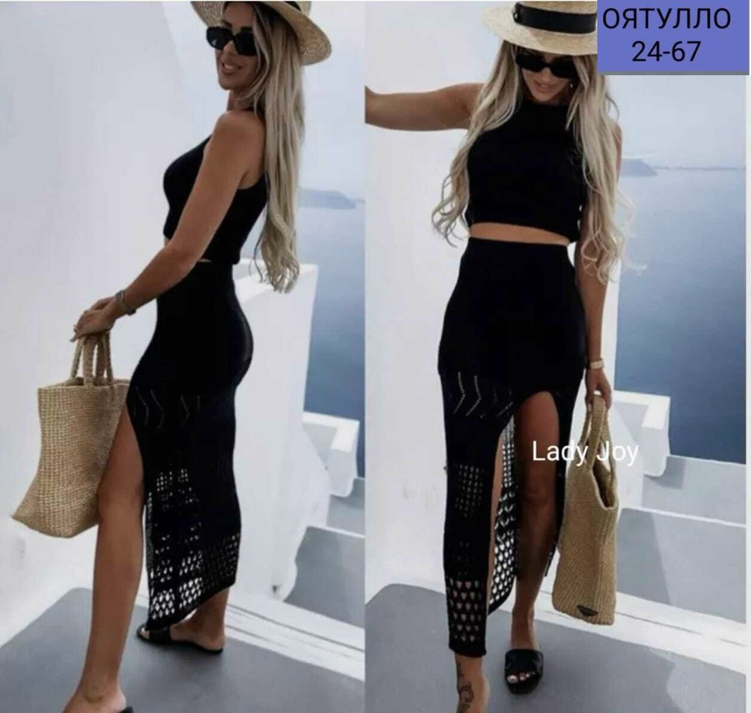 костюм женский юбка и топ,вязаный наряд,пляжный костюм женский,вязаные костюмы,пляжное платье