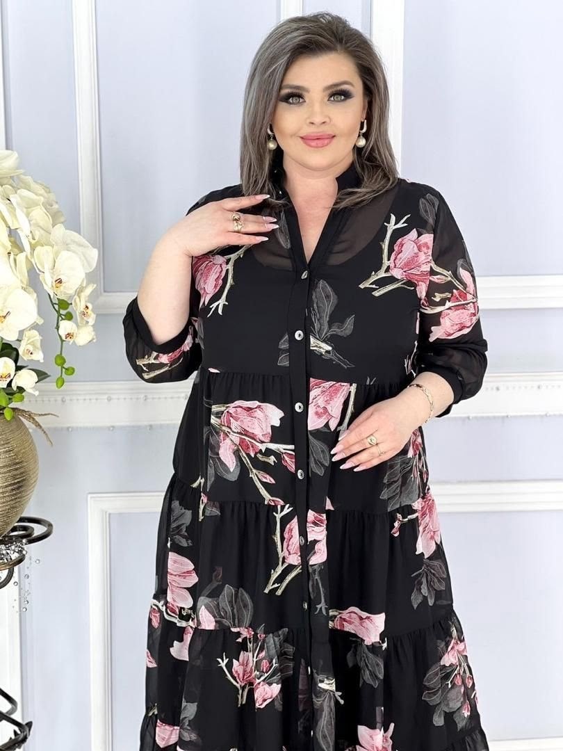 платья ,шифоновое платье большие размеры,нарядное платье,платье шифоновое больших размеров apakem,платье черное