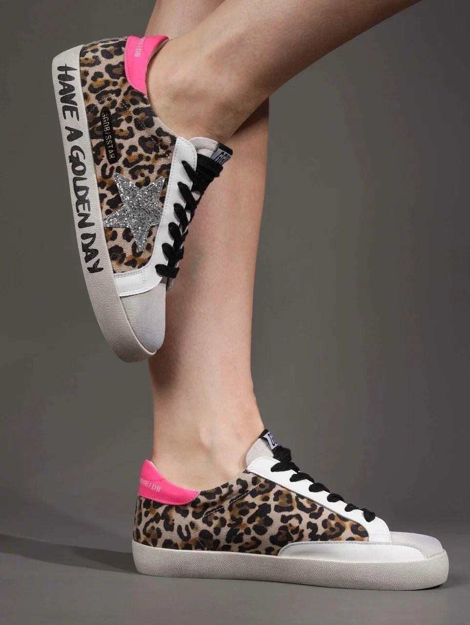 golden goose кеды superstar с леопардовым принтом,голден гус кеды леопардовые,,кеды женские golden goose,кеды golden goose