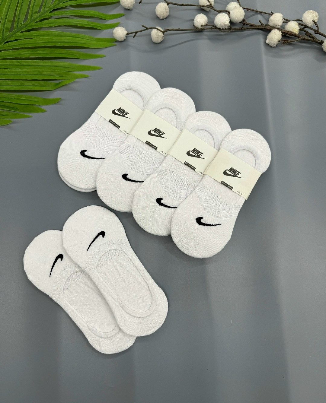 носки набор короткие следки,следики белые найк,носки следки,подследники найк,носки женские