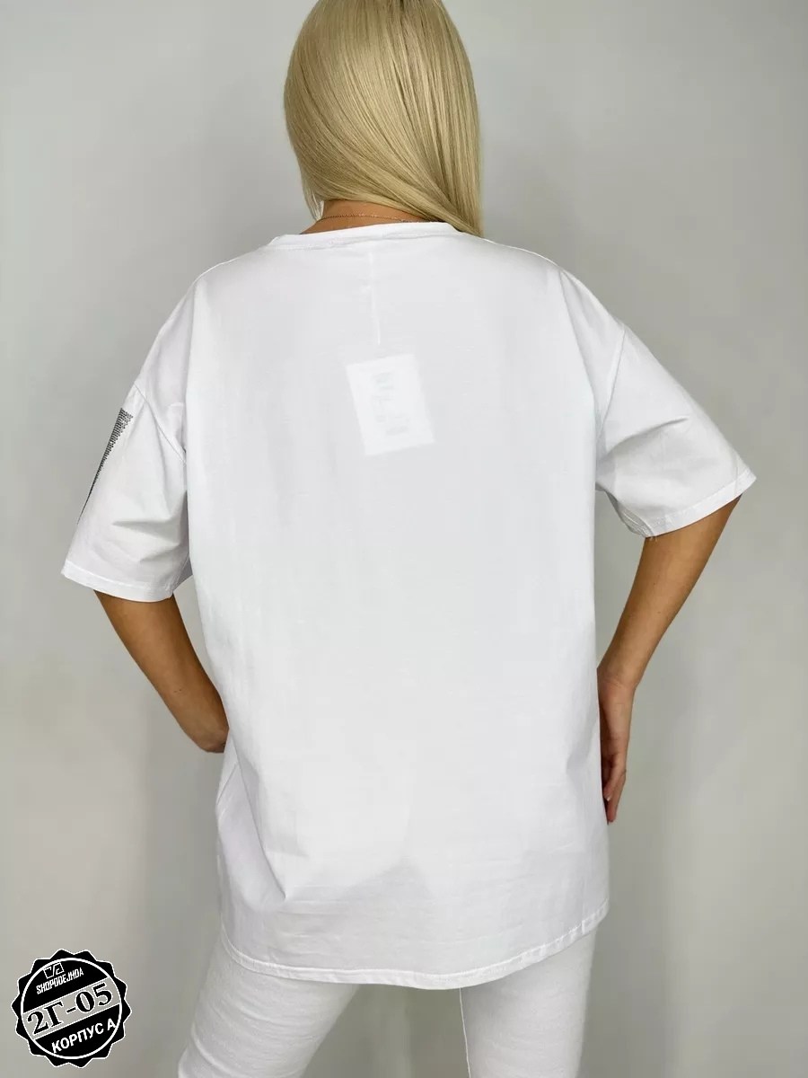 футболка оверсайз со стразам,футболки женские оверсайз,стильные футболки женские,футболки женская,футболки женская оверсайз с принтом