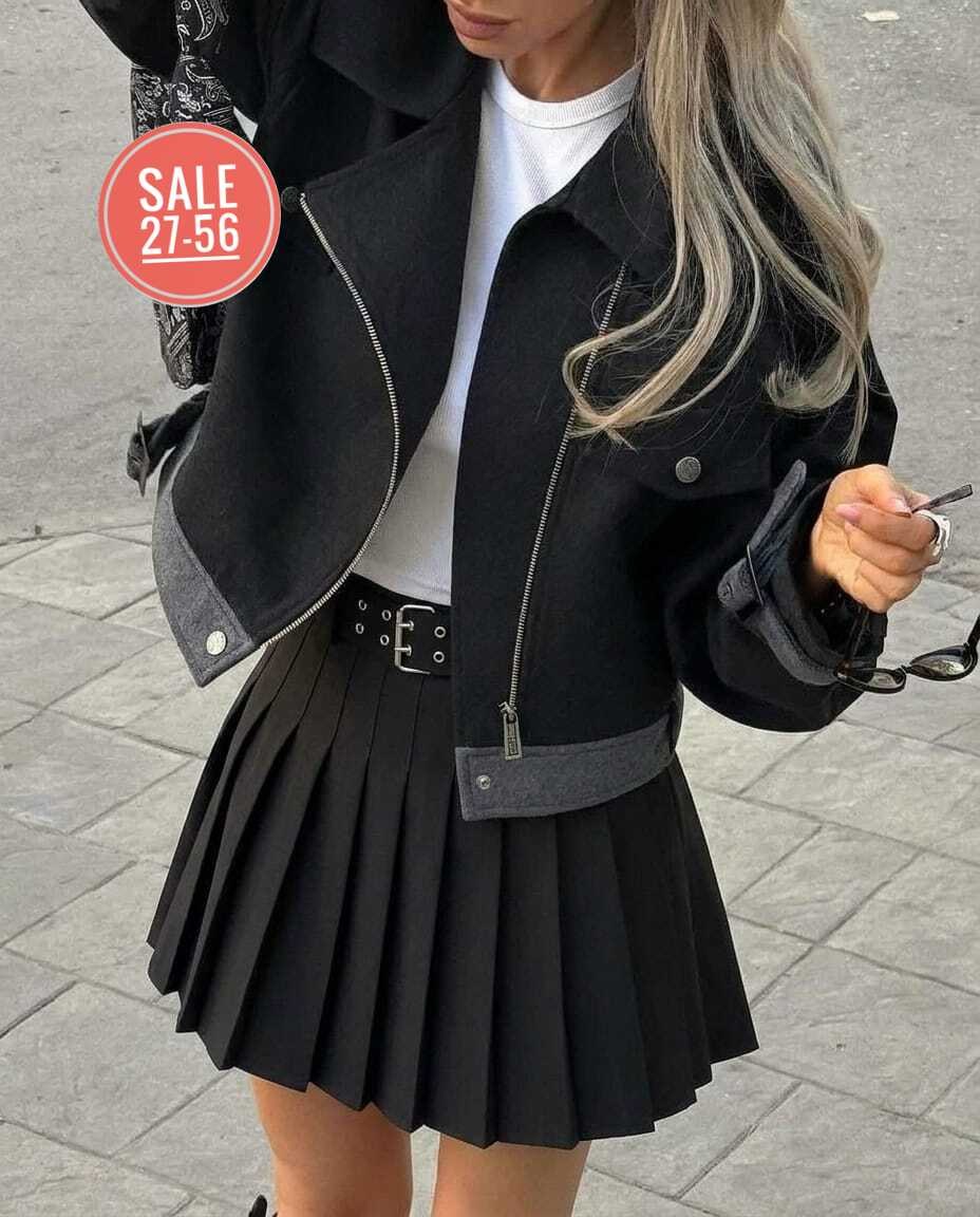 юбка,женская плиссированная юбка,куртка косуха,,плиссированная юбка