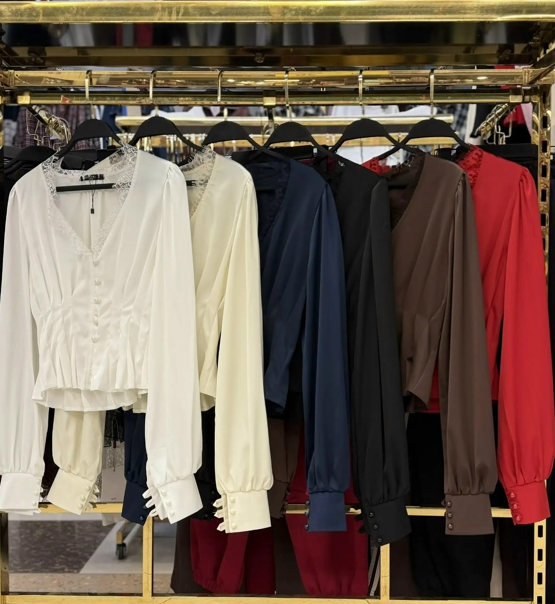 белая блузка,белая кружевная блузка,повседневная блуза,блузка с оборками,женская блузка с длинными рукавами