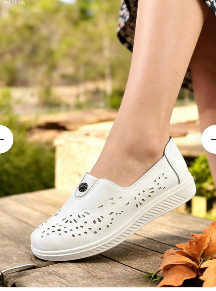 летняя женская ,,медицинская  на плоской подошве,летние туфли женские,женская