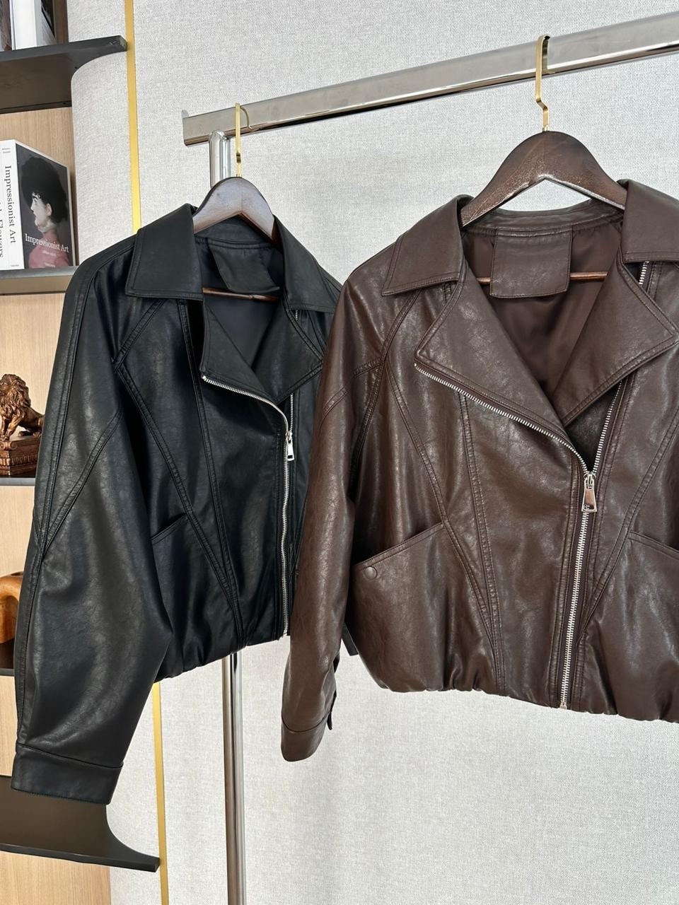 женская куртка кожаная оверсайз короткая okssana firsanova,косуха куртка кожаная оверсайз chauzi,женская кожаная куртка,кожаная куртка,женская куртка кожаная оверсайз короткая oksana firsanova