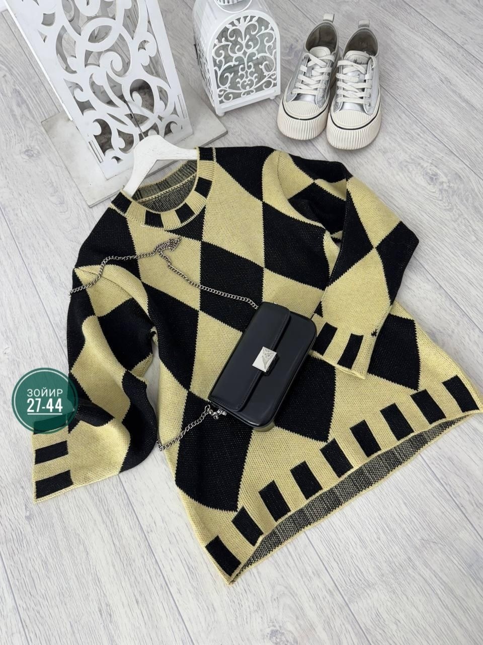 свитер с ромбами,свитер в клетку,свитер в клетку оверсайз,стильный свитер,свитера женские
