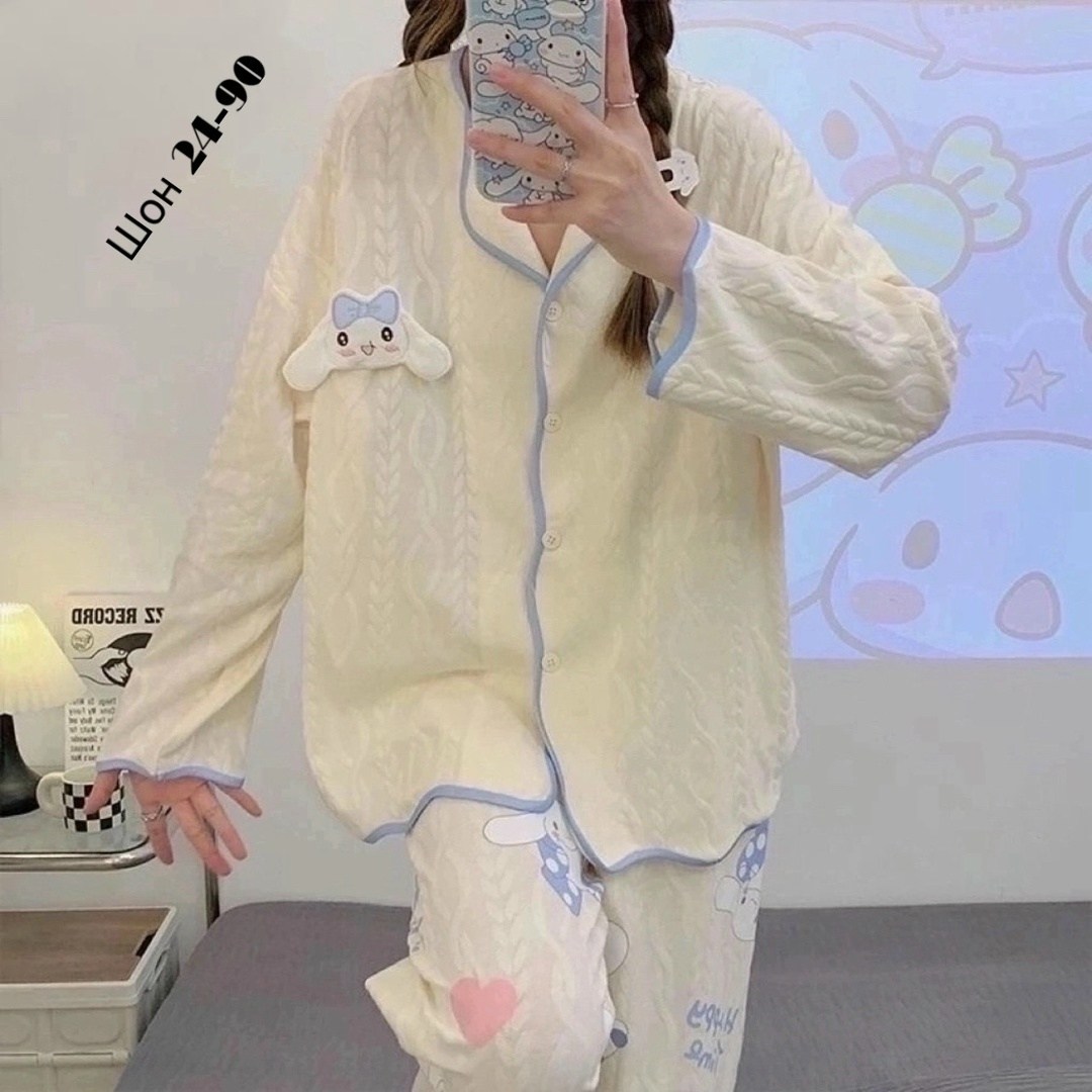 пижама хелло китти женская,miniso санрио пижама для женщин,пижама женская,комплект пижама,пижама