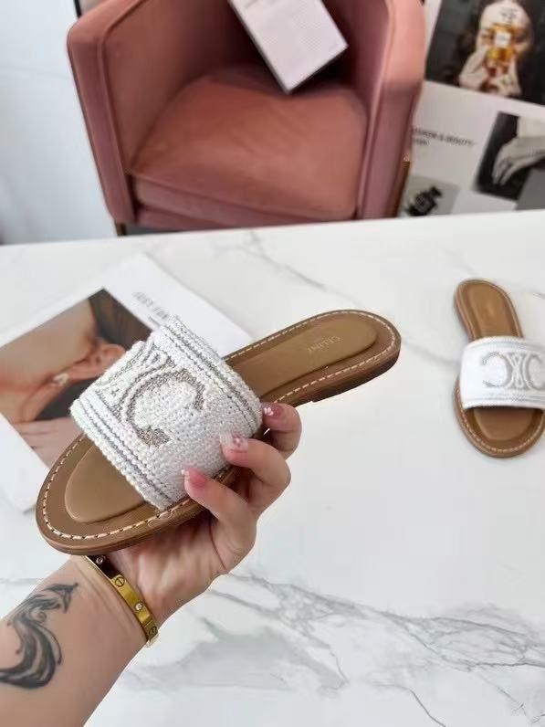 шлепанцы женские,шлепанцы celine,кожаные шлепанцы,модные сандалии,сандалии женские