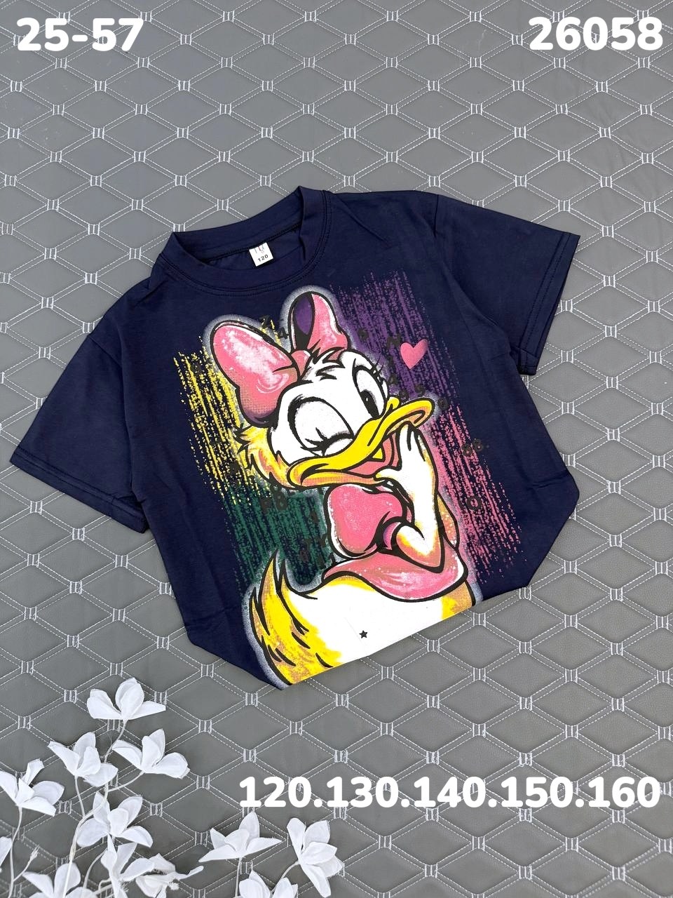 футболка с дейзи дак,футболки детские,футболки для девочек,футболка с принтом,ребенок