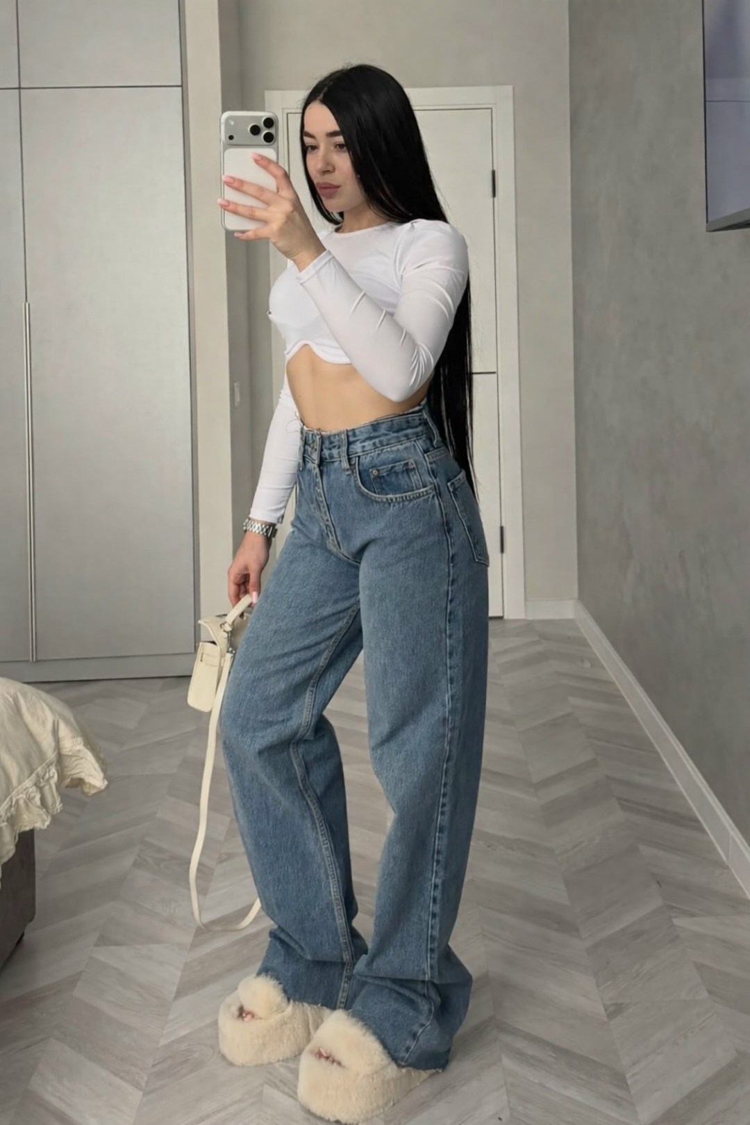 джинсы широкие с высокой посадкой dh fashion,джинсы широкие eliff,джинсы широкие с высокой посадкой kenchin,джинсы женские,джинсы