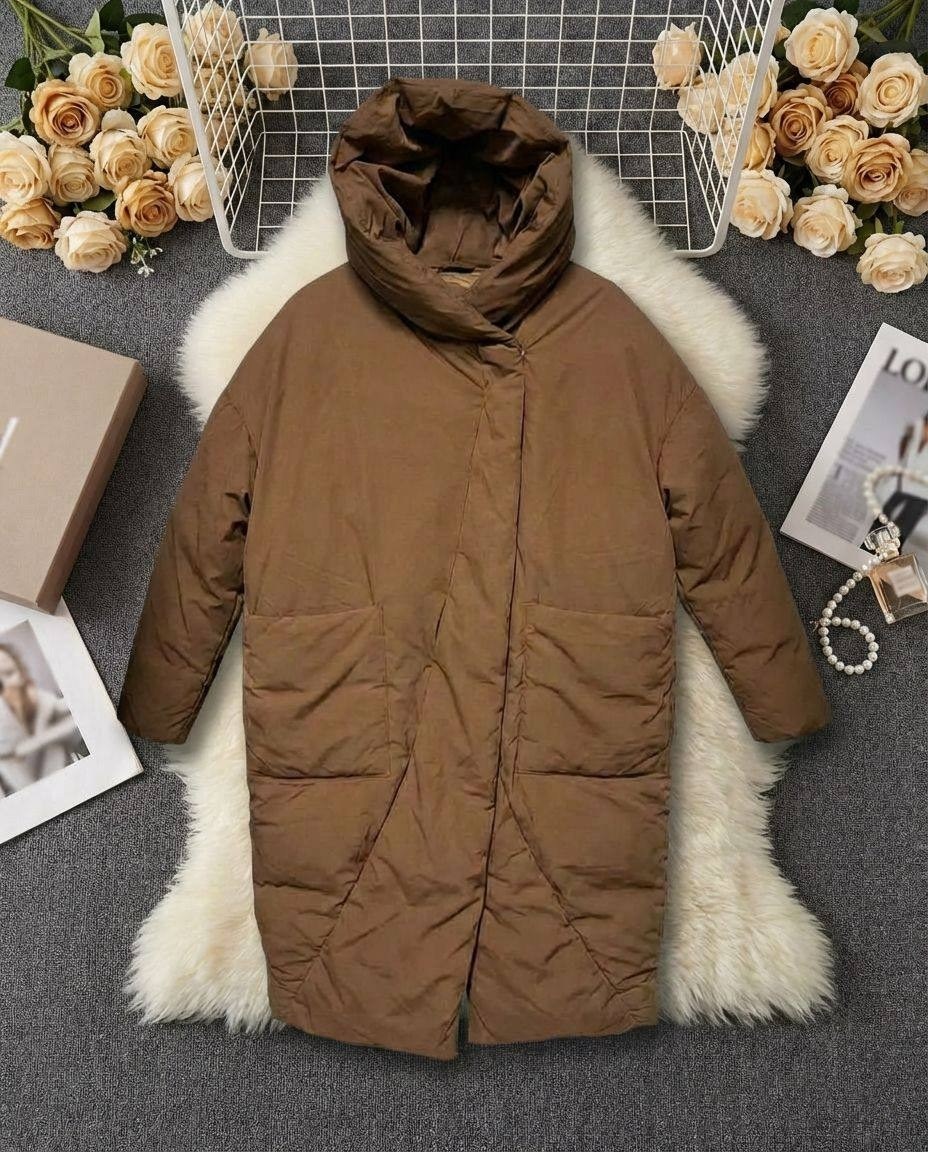 пуховик зимний длинный с капюшоном niksta,длинные пуховики,женская зимняя куртка,пуховик для женщин,пальто пуховое