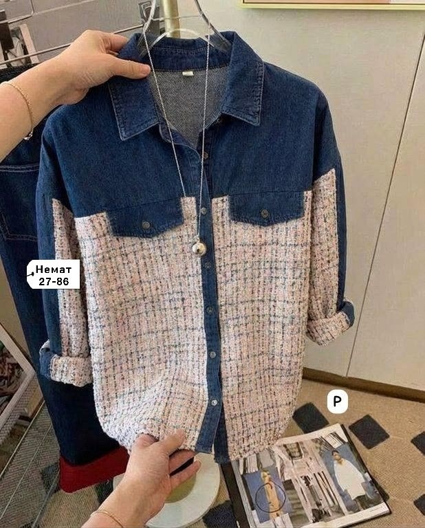 джинсовая куртка,джинсовая куртка комбинированная,джинсовая куртка женская,рубашка женская,джинсовая куртка sandro