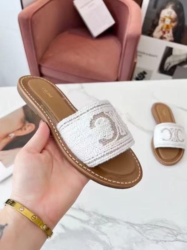 шлепанцы женские,шлепанцы celine,кожаные шлепанцы,модные сандалии,сандалии женские