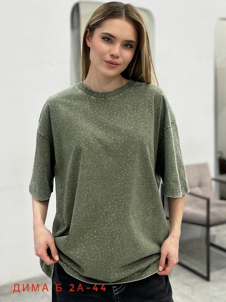 футболки женская,футболка со стразами,футболка оверсайз со стразами,женская футболка оверсайз со стразами,футболка оверсайз со стразами emlis цвет светло-серый