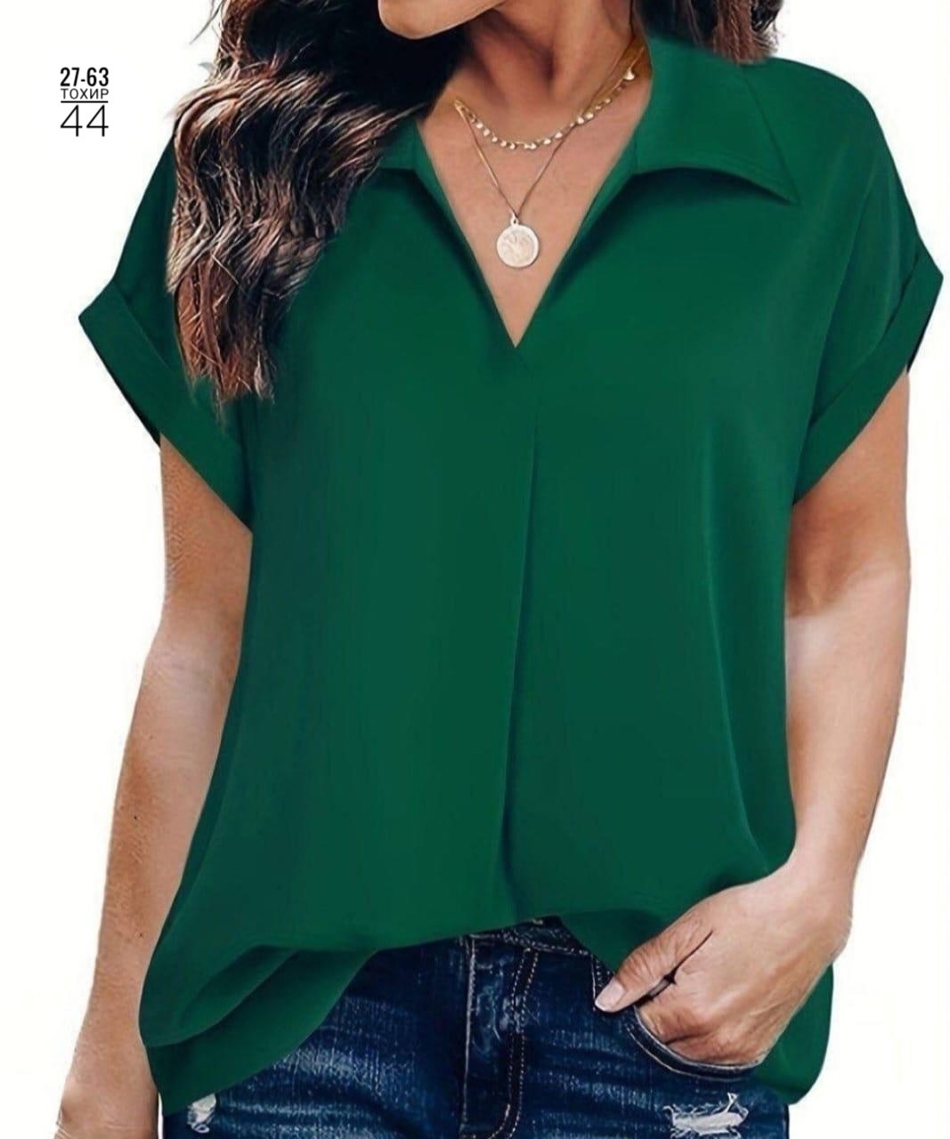 блузка с v образным вырезом,повседневная блузка,модная женская блузка,женская шифоновая блузка,женская блузка