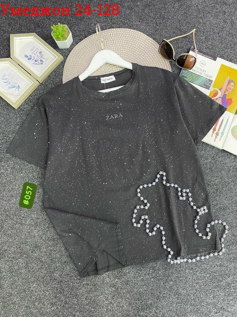 женская футболка,футболка со стразами,женская футболка со стразами,футболка варенка cо стразами leila lo