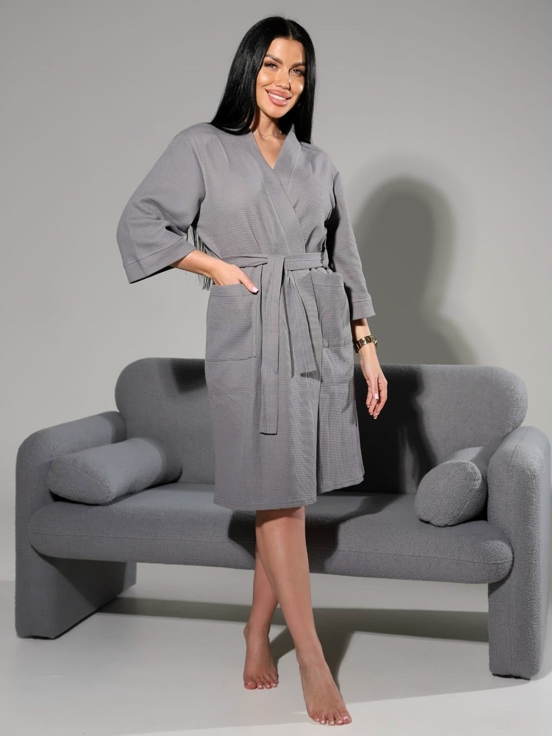 халат женский вафельный,халат вафельный,халат для бани женский вафельный,женский вафельный халат росхалат,банный вафельный халат