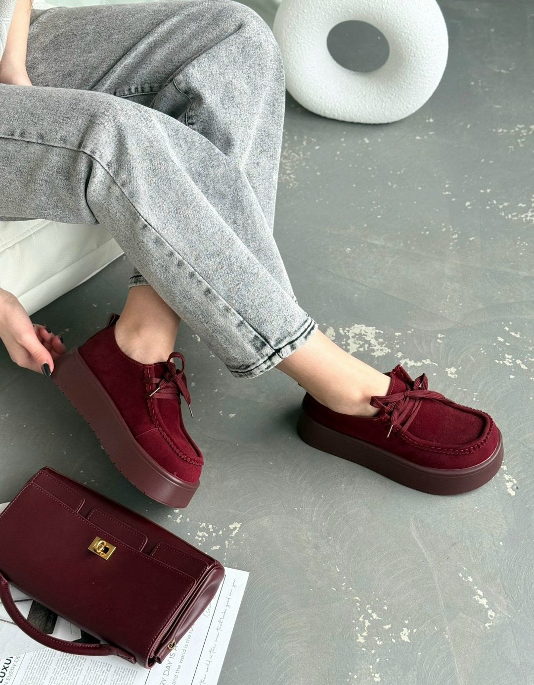 , повседневные,женская ,женские мокасины,повседневная  замшевая кожа плоская женщина круглый