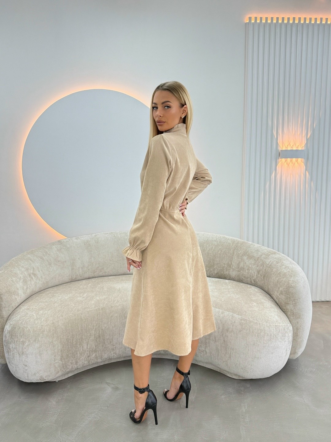 платье,стильное платье,платье миди,платье вельветовое,теплое платье