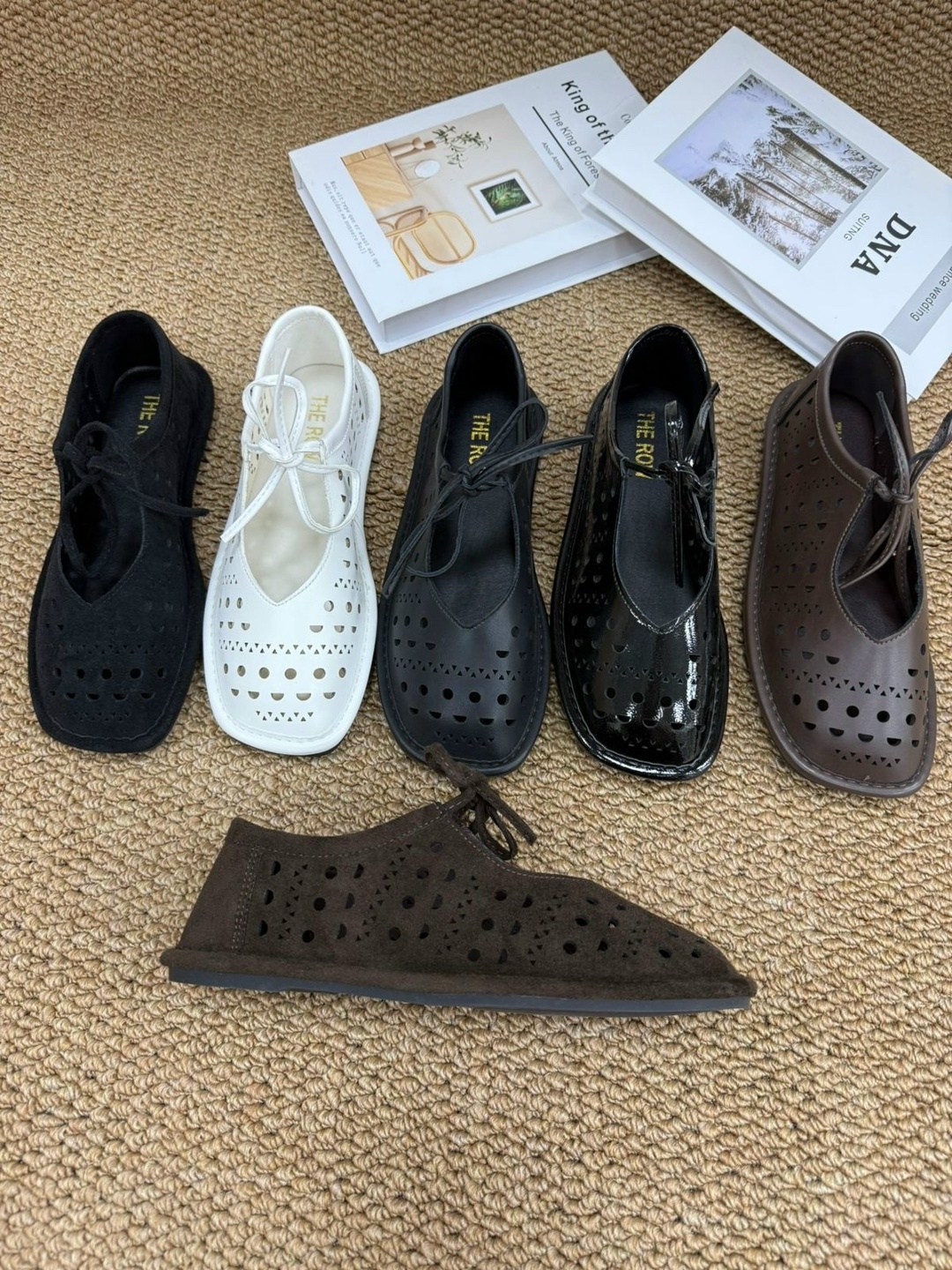 ,ботинки с перфорацией женские,повседневная , с перфорацией женская, на плоской подошве