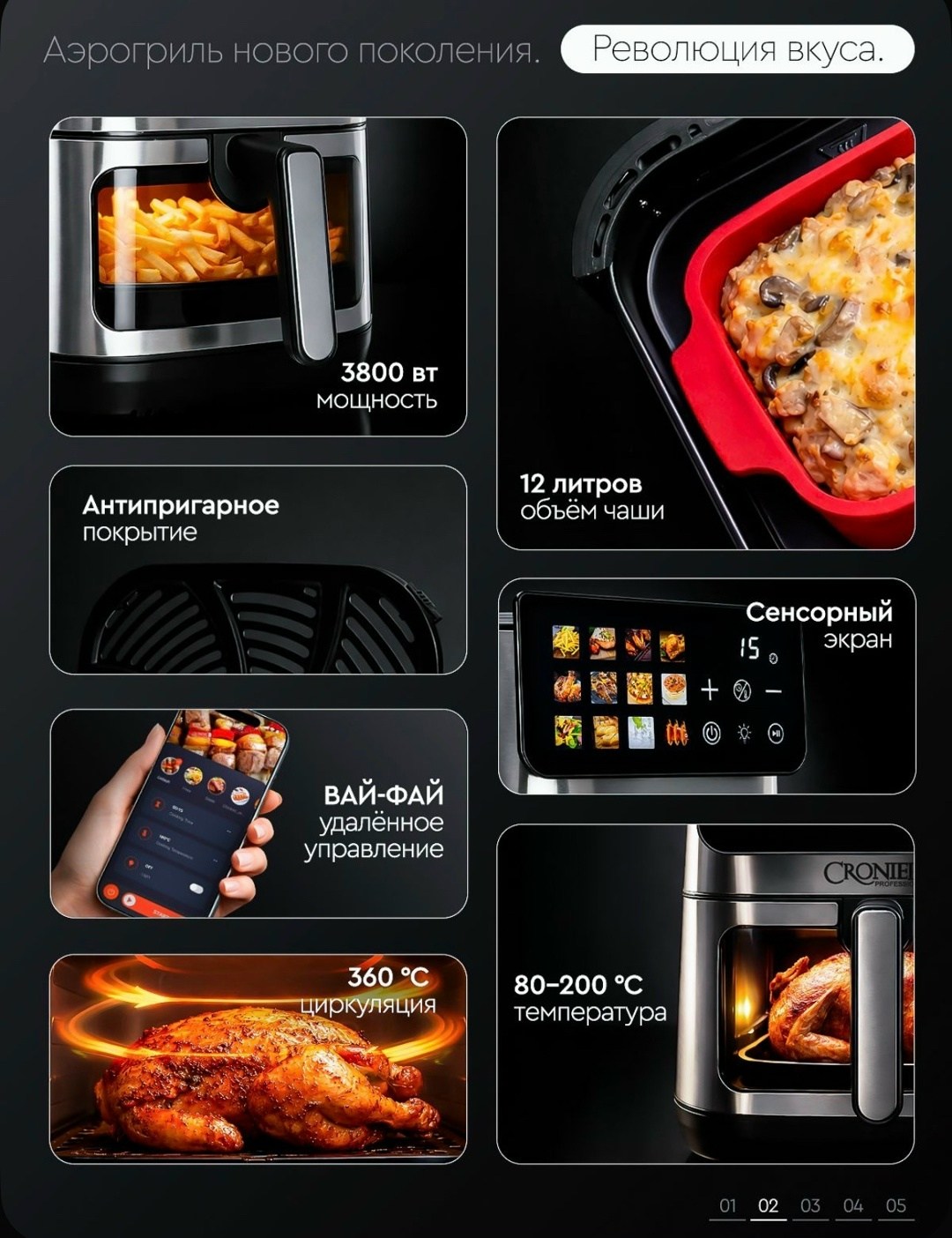 аэрогриль 7 л электрический 2600 вт,аэрогриль электрическая,аэрогриль аэрофритюрница,аэрогриль,аэрогриль техномир