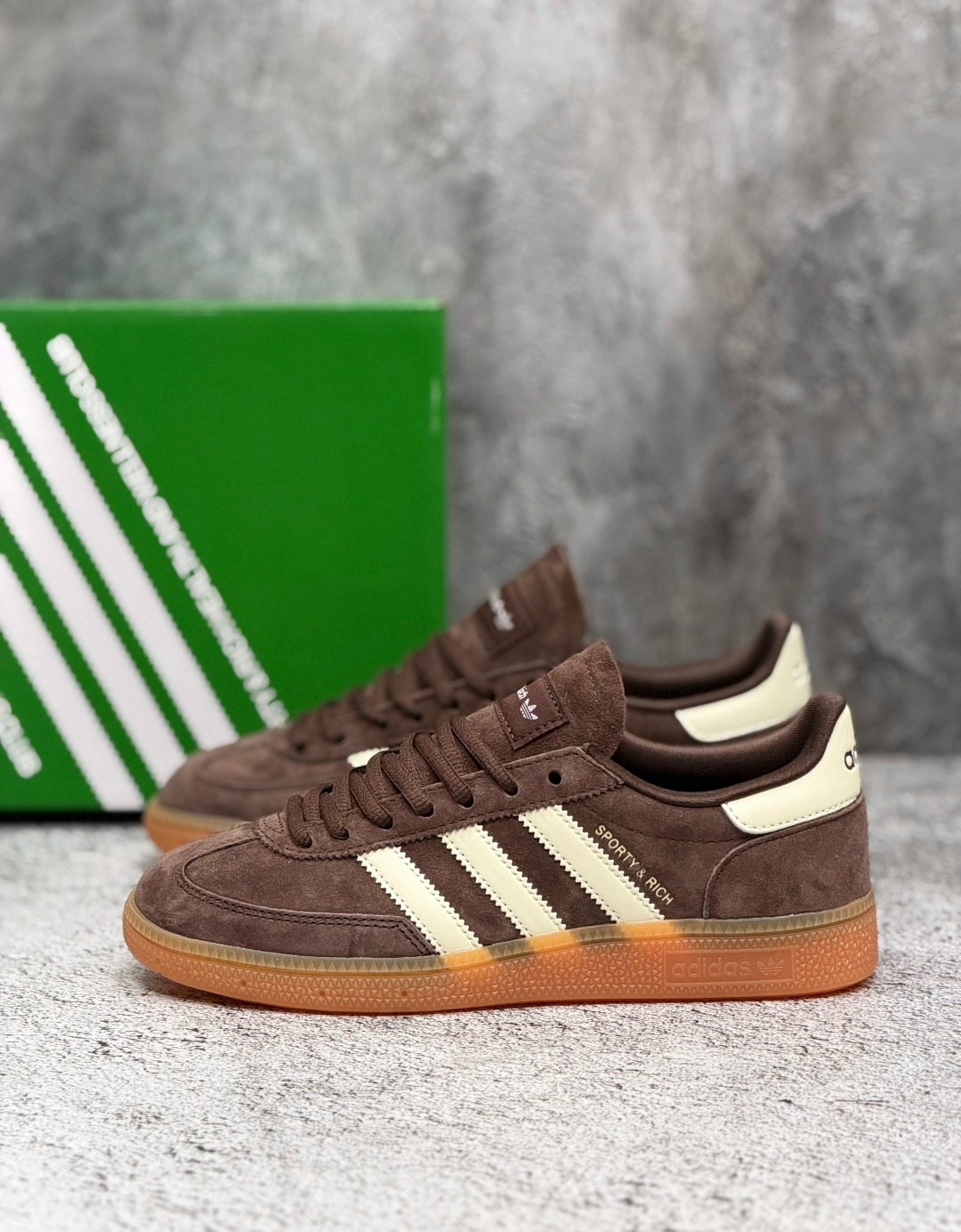 кроссовки adidas handball spezial,кроссовки adidas spezial,adidas sporty & rich,кроссовки adidas,кеды adidas handball spezial sporty & rich brown