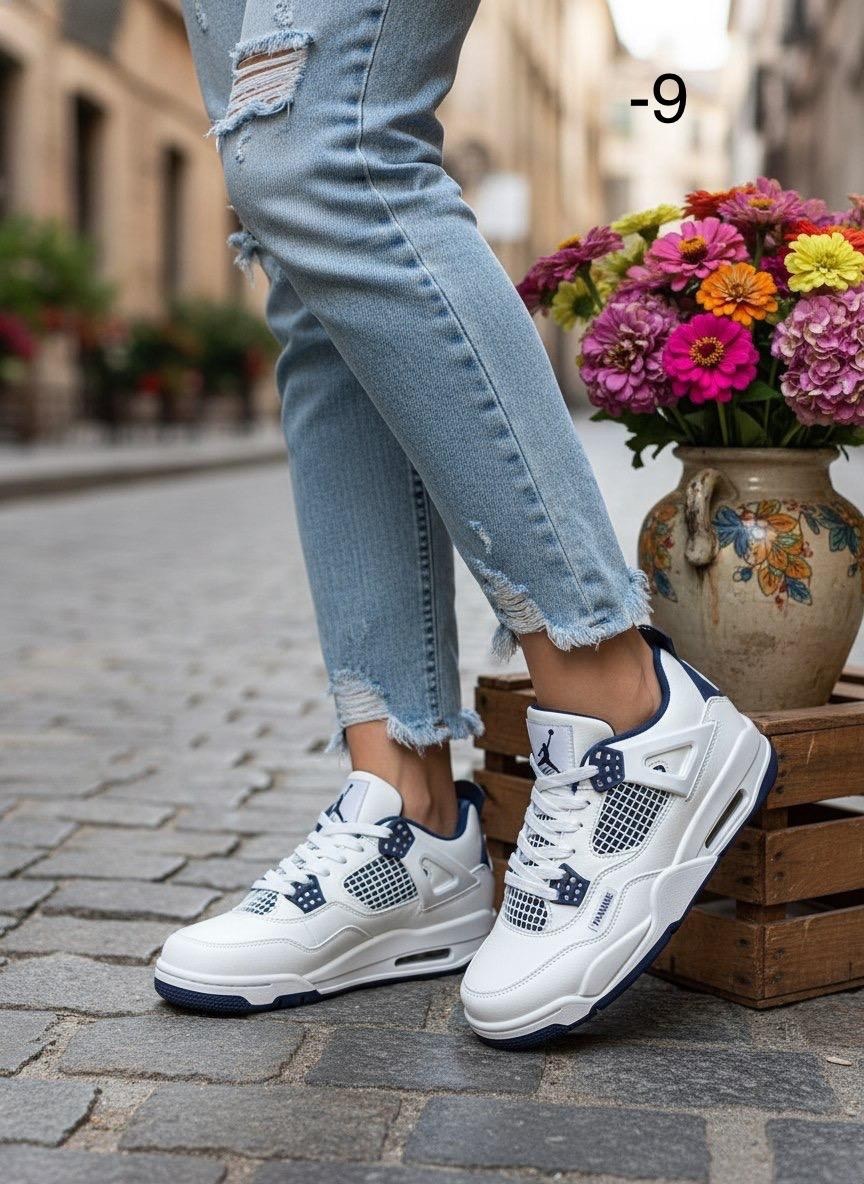 кроссовки женскиe,кроссовки,кроссовки nike air jordan 4 retro,высокие кроссовки,кроссовки женские белые