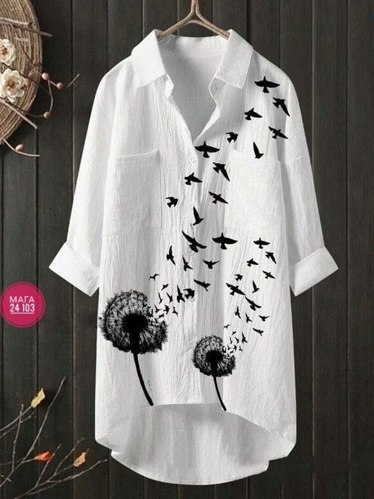 туника рубашка женская,женская рубашка,рубашка туника,свободная рубашка,повседневная рубашка с принтом
