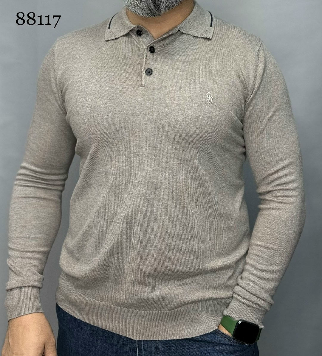 кофта поло,мужская кофта,джемпер поло мужской,поло свитер,бежевый джемпер