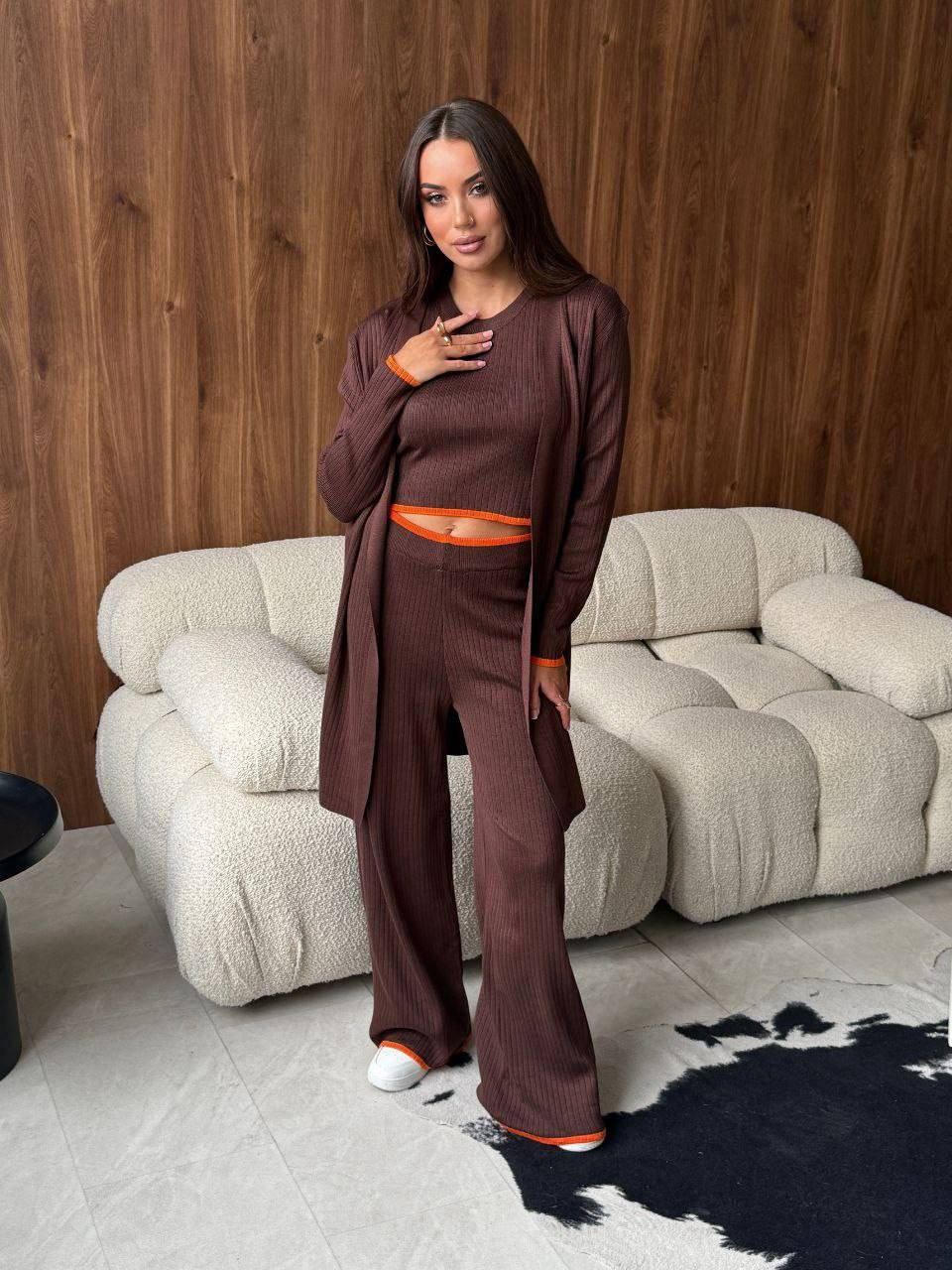 трикотажные костюмы,женский костюм,костюм тройка вязаный 6068 gammaway,женский костюм тройка,костюм тройка