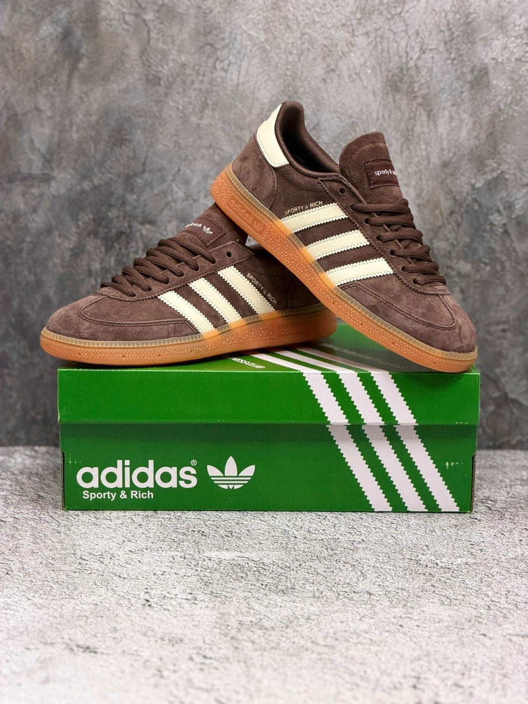 кроссовки adidas handball spezial,кроссовки adidas spezial,adidas sporty & rich,кроссовки adidas,кеды adidas handball spezial sporty & rich brown