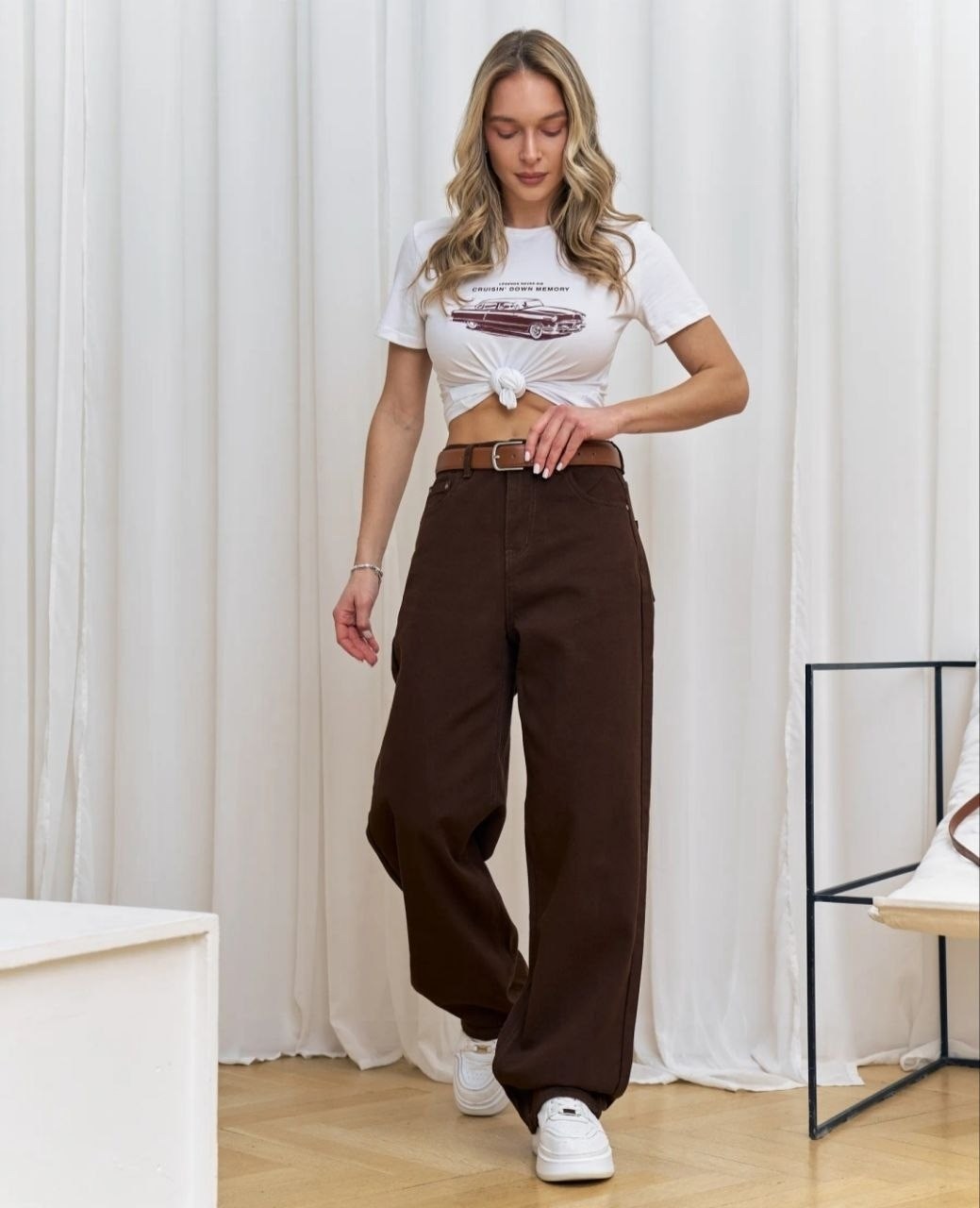 коричневые джинсы,джинсы широкие коричневые,коричневые джинсы женские,джинсы женский kydenim коричневый палаццо,джинсы клеш коричневые
